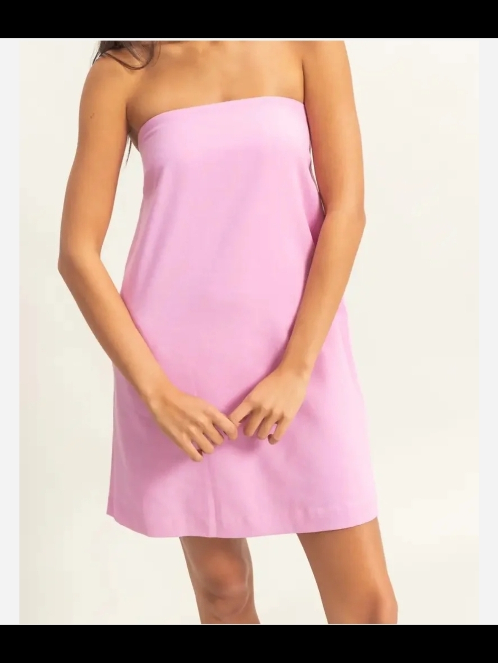 Double Zero Strapless Light Pink Mini Dress